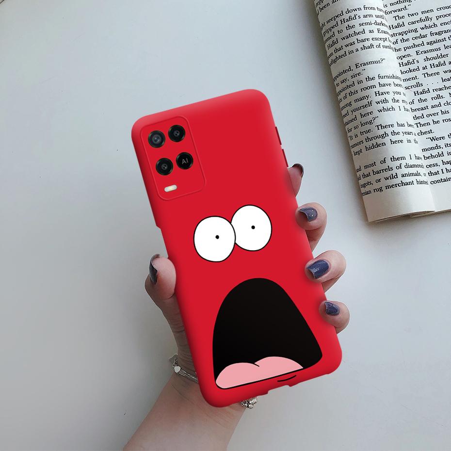 For Oppo A54 Case CPH2239 Soft Silicone Shockproof Cute Painted Cover For Oppo A54 OppoA54 A 54 6.1" Phone Cases Fundas Bumper