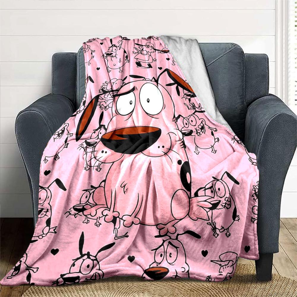 Courage Print Flannel Blanket High Quality Warm Comfortable Cover for All Seasons Perfect for Gifts Home Decor