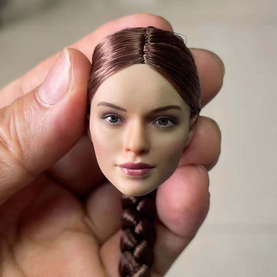 16 Head Carving Beautiful Female Figure Head Sculpt Carving Fit 12 Inch Female Action Figure (H)