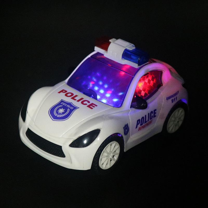 Electric Colorful Police Toy Car Universal Walking With Music Lights Children's Toy Car Boys And Girls Car
