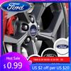 New 2026 Car Sticker 4pcs 56/60/65mm Car Exterior Decorative Accessories Wheel Hub Center Cap Stickers Accessories For Ford Focu