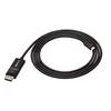 Amazon Basic USB-C DisplayPort Cable for Tablets, Bidirectional, 1.8m, Black