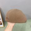Autumn Winter Beret Cap Women's Vintage Solid Color Worker Hat Japanese Artist Hats