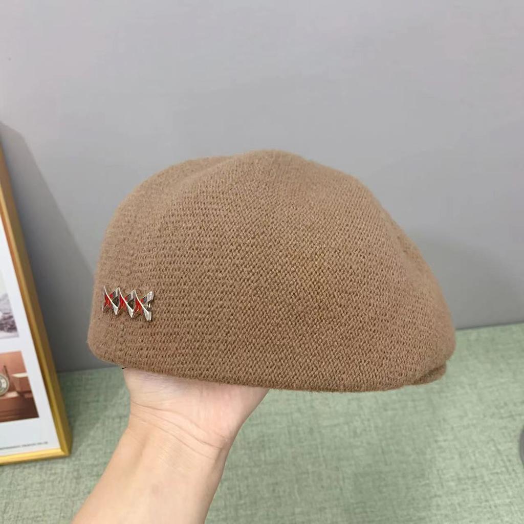 Autumn Winter Beret Cap Women's Vintage Solid Color Worker Hat Japanese Artist Hats