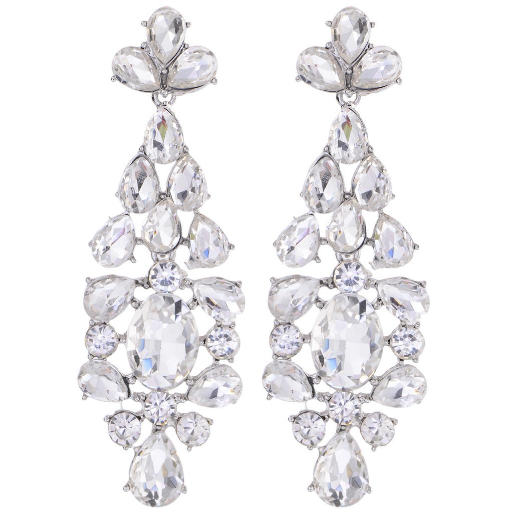 Luxury Alloy Geometric Earrings With Irregular Design For Women Fashion Accessories