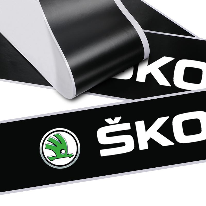 1Pcs Car Windshield Sticker Fashion Sport Decals Decoration Sticker For Skoda Octavia Enyaq Rapid Karoq Derivati Fabia Kodiaq Kamiq Superb Yeti