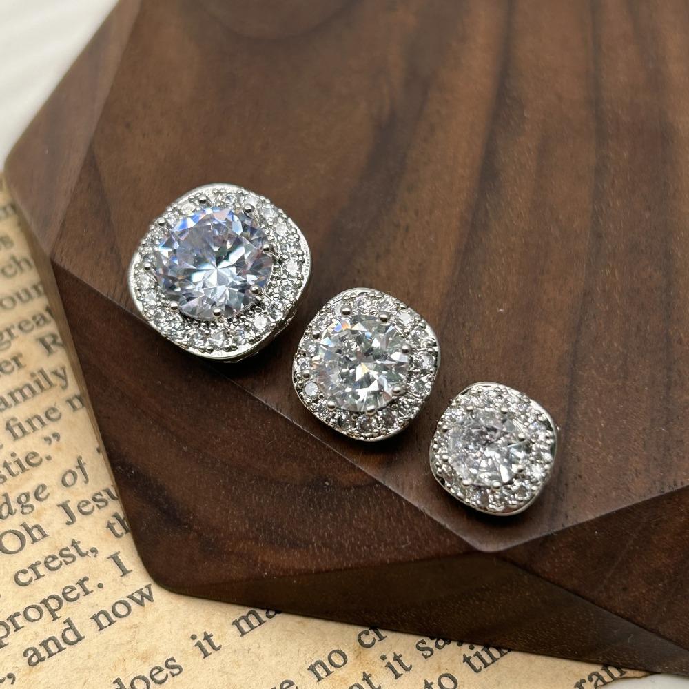 5 шт. блестящие циркониевые пуговицы 12 мм высококачественные модные латунные пуговицы на ножке женские декоративные пуговицы для одежды