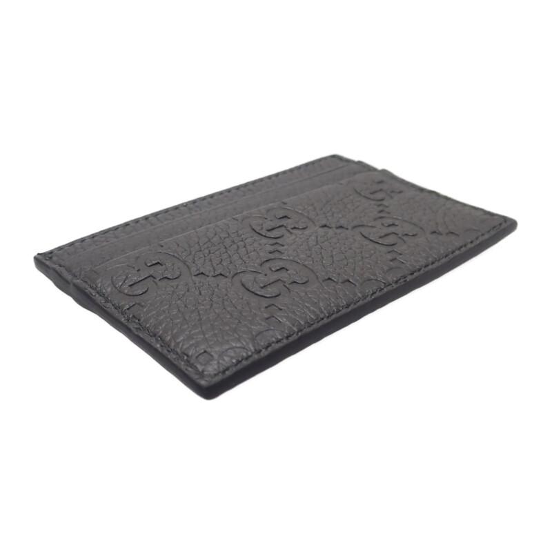 GUCCI  835151AAE511000 Card Case black Grain leather mens