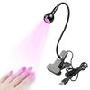 Nail UV Curing Light Mini Portable USB Charging Sturdy Metal Long Lifespan Nail Gel Lamp for Home Salon Use