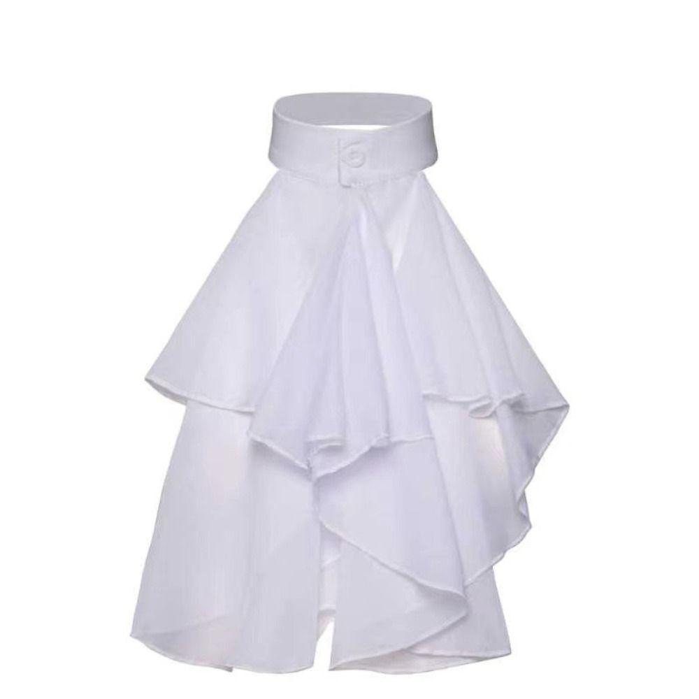 Detachable Lace Collar Vintage Elizabethan Neck Ruff Cameo Ruffled Collar Historical Reenactment