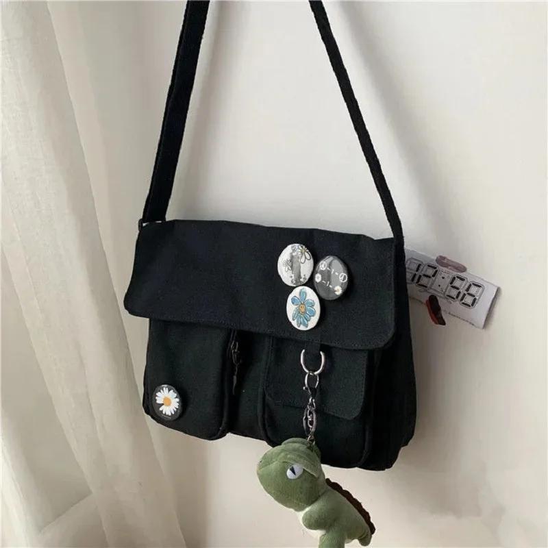 Woman Packet Fashion Shoulder Bag Women Canvas Messenger Bag Youth Ladies Student Large Capacity Female Crossbody Bags