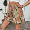 Женские модные повседневные спортивные шорты с цветочным принтом и высокой талией