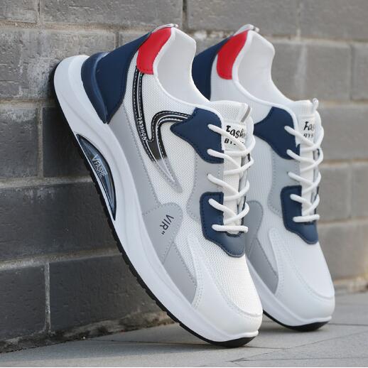 Мужская обувь весна-осень трендовая обувь сетчатая поверхность кроссовки мужская повседневная беговая спортивная обувь с мягкой подошвой D214