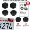 Wanheart 2 Pack Clear License Plate Covers - Unbreakable ABS Car Tag Protectors With 4 Holes, Rust-Proof Transparent Shields, Easy Tallation,