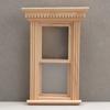 Кукольные аксессуары DIY Двойное окно Кукольный домик Окно Кукольная мебель Стеклянная пластина Деревянная рамка