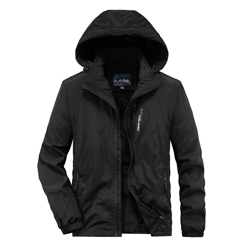 Зимняя бархатная утолщенная хлопковая подкладка мужская куртка для активного отдыха ветрозащитная и водонепроницаемая куртка для альпинизма мужская куртка средней и длинной длины