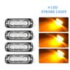 4X4LED Car Strobe Warning Light Grill Flashing Breakdown Emergency Light Car Truck Trailer Beacon Lamp Led Side Light for Car