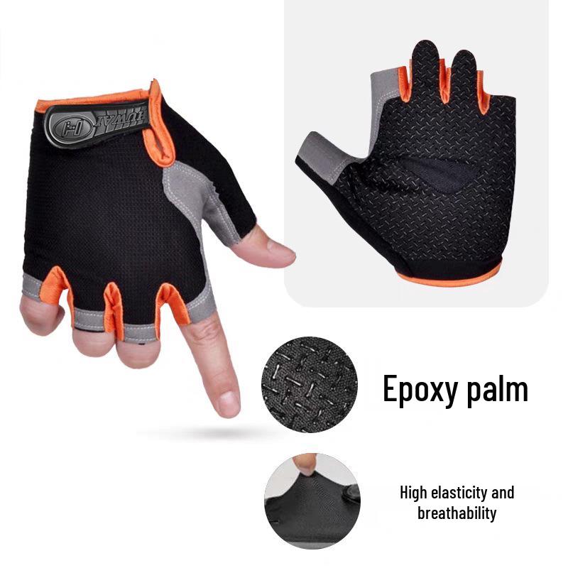 Унисекс Дышащие Нескользящие Перчатки без пальцев для Фитнеса на открытом воздухе, Велоспорта, Альпинизма и Скалолазания