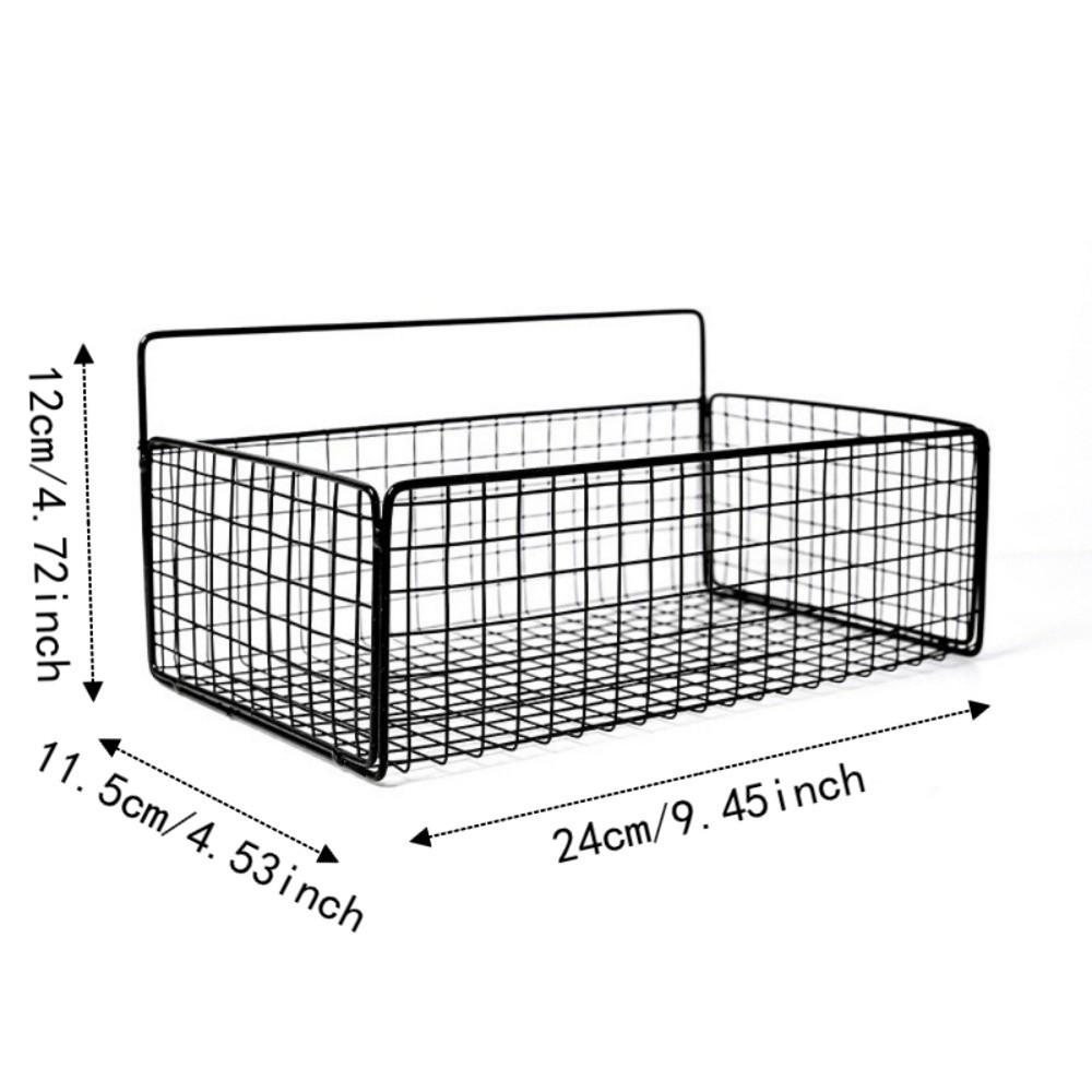 Self Adhesive Bathroom Shelf Multifunctional Storage Basket Wall Mounted Storage Rack Kitchen