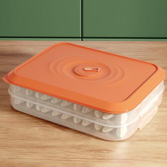 Dumpling Organizer Stackable Cold Retention PP Convenient Use Refrigerator Organizer Kitchen Supplies