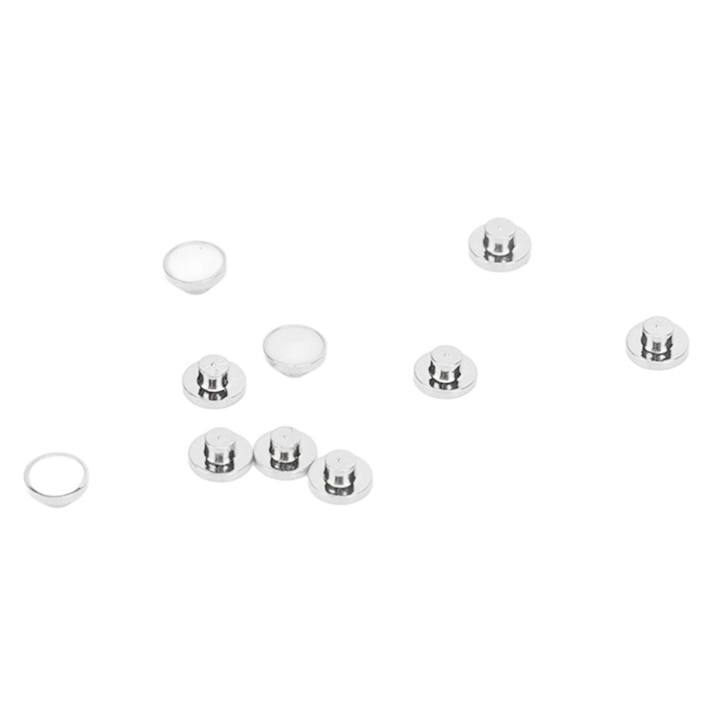 10pcs Watch Dial Dot Luminous Decorative Part Repair Kit Watch Luminous Beads for Night Silver