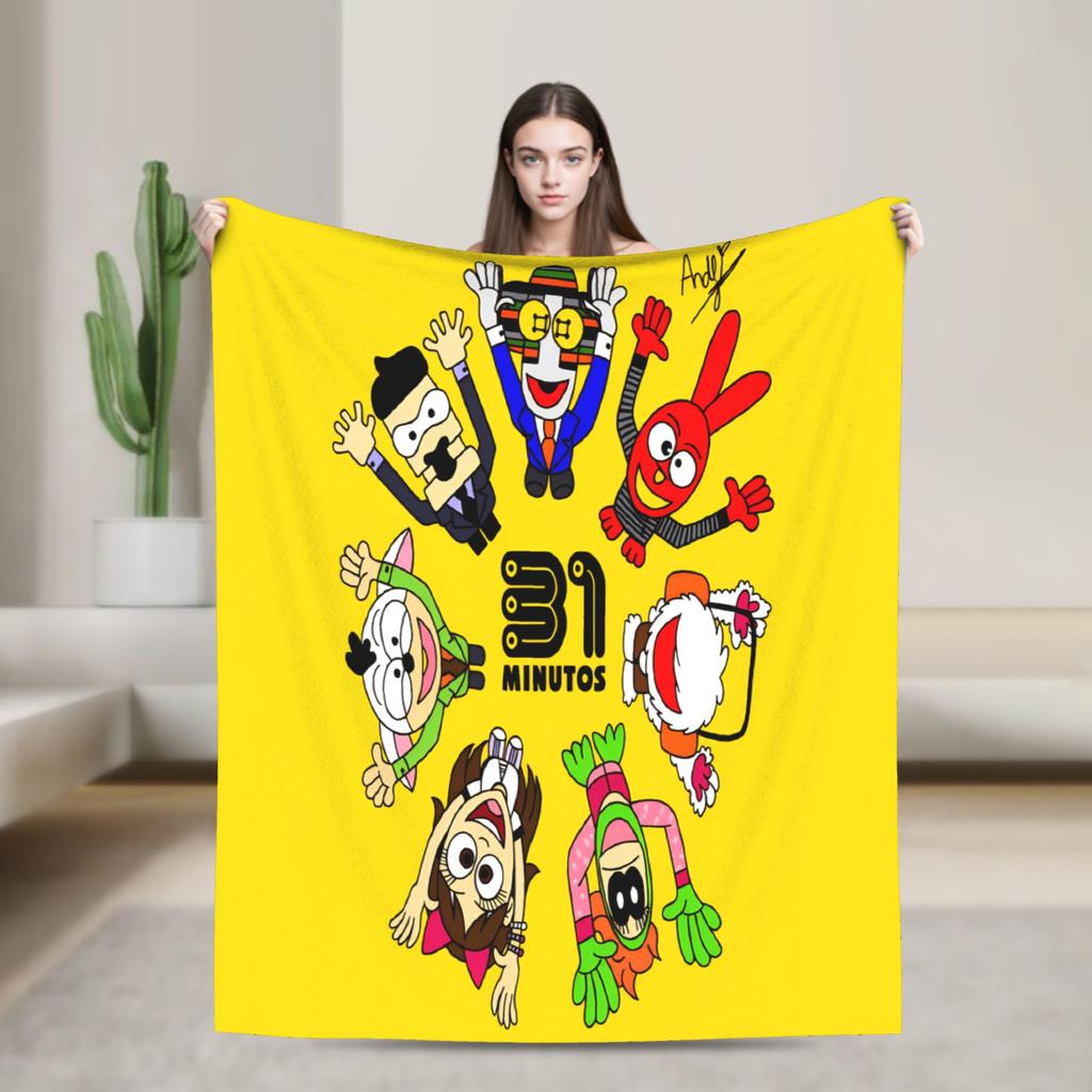 Comedy 31 Minutos Sketches Blanket Quality Warm Bedding Throws Winter Airplane Travel Couch Chair Novelty Bedspread