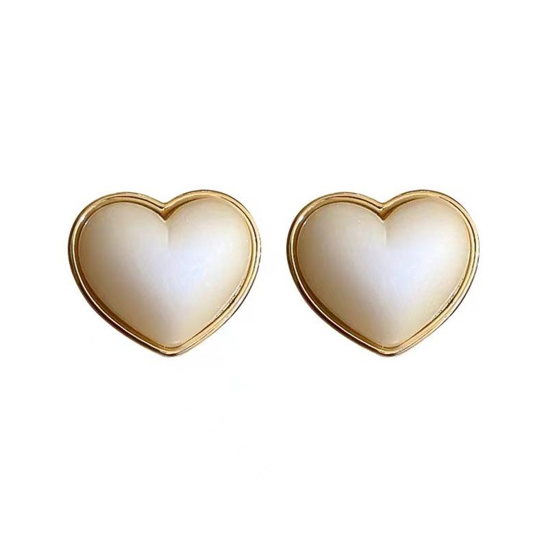 Ретро-чувство, передовой дизайн, квадратный темперамент, простые серьги-гвоздики Love, экологически чистые