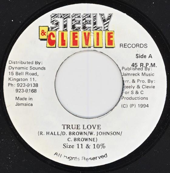 7inch Record SIZE 11 & 10% - True Love NONE Steely & Clevie 1994 Jamaica Reggae, Ska & Dub Used