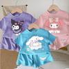 2025 Summer Baby Girl Cartoon Shorts Set: Kuromi, My Melody, Cinnamoroll