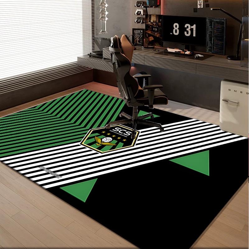 1PC rug Sassuolo Football Crest Design Carpet, Chair Rug,Area Rug for Office Bedroom living rooms bedroom, Doormat decor Christmas fan gifts
