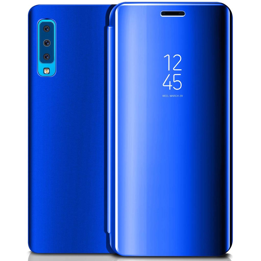 Luxury Slim Clear View Smart Mirror Case Magnetic Flip Stand Phone Cover for Huawei Samsung Xiaomi