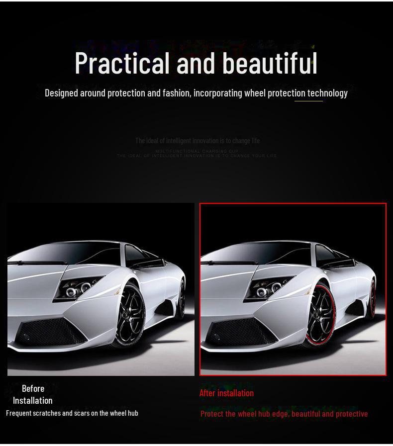 Декоративные защитные полосы для ступиц колес автомобиля и защита от столкновений