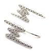 Les Trésors De Lily [M7609] - Silver 'Eclairs' White Silver (rhodium Plated) Earring Contours - 16x7 Mm