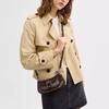 Coach Аштон 20 Серебряная пряжка Жаккардовый логотип Гладкая овечья кожа Сумка через плечо Маленькая женская сумка через плечо CDB18-SVS8S