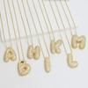 A-Z 26 Letters Necklace Gold Plated Women Chain Necklace  Jewelry Gift