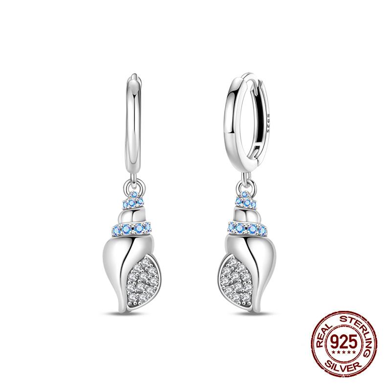 Серьги-гвоздики для женщин Медь Разноцветная Ракушка Морская звезда Сверкающая Бабочка Роскошные Изысканные Ювелирные Изделия Серьги для Девочек