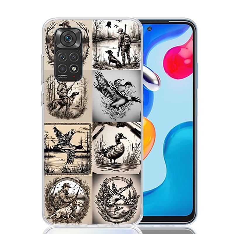 Hunter Dog Hunting Phone Case For Xiaomi Redmi Note 13 14 15 Pro Plus 12S 12 14S 11S 11E 10 10S 11 11T 5G 4G Cover Coque Redmi N