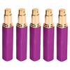 5pcs Travel Spray Bottles Eletrolytic Aluminium 12ml Refillable Perfume Bottles Durable Pocket