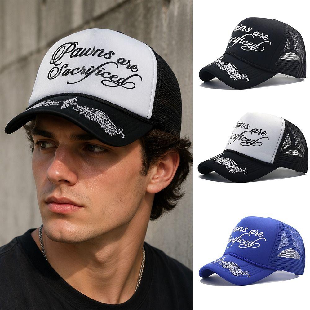 Cotton Baseball Hats Adjustable Dad Hat Trendy Sun Protection Cap Outdoor Sports