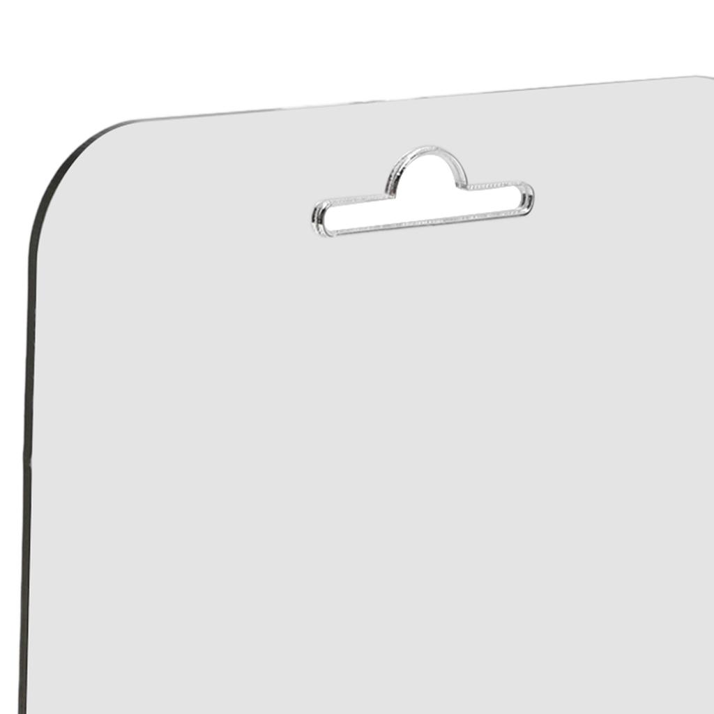 Зеркало для душа в ванной комнате, незапотевающее акриловое зеркало для макияжа, бритья, с крючком из нержавеющей стали