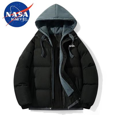 Унисекс зимняя куртка-пуховик с капюшоном NASA MARVEL