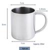 304 Stainless Steel Anti-Scald Double-Layer Water Cup for Kids and Students with Engraving