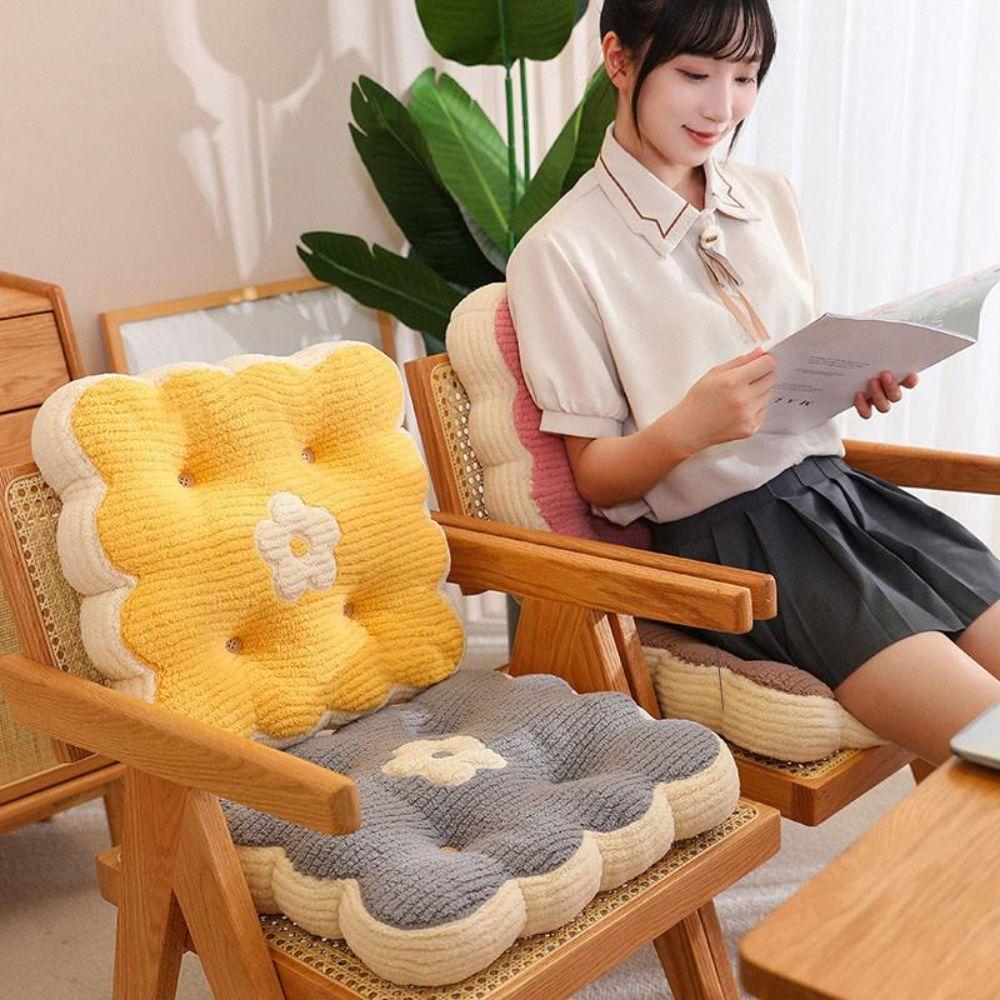 Soft Cotton Seat Cushion 40*40cm Chair Seat Cushion Square Office Chair Pad for Home Office Sofa