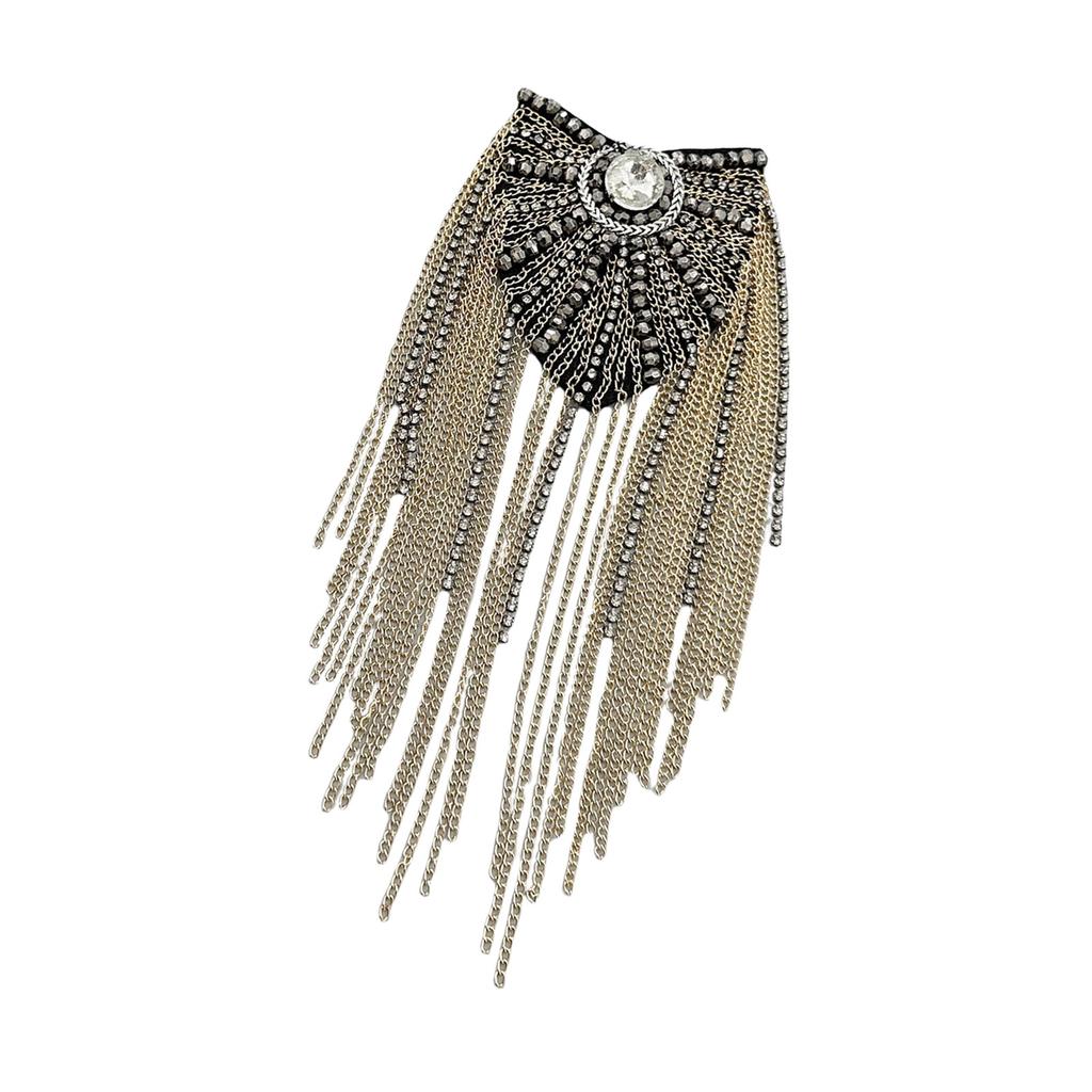 Расшитые бисером наплечные эполеты Ручная работа Наплечные украшения Кисточки Эполеты Аксессуары для одежды Броши на плечи