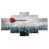5Pcs Red Blue Darts Abstract Wall HD Print Home Decor No Framed 5 Panel Modern 5 Pieces Canvas Poster
