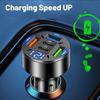 4 Ports Car Charger Fast Charging Pd Qc3.0 Usb C Car Phone Charger Adapter With Voltage For F8z9