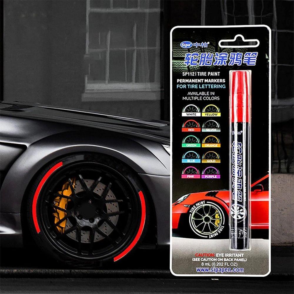 Waterproof Tire Marker for Rubber Meta Glass Car Tires Car Tire Graffiti Paint Pen Tire Paint Pen