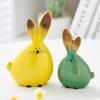 Длинноухий кролик скульптура украшения настольные керамические пасхальный кролик фигурка милые украшения для дома