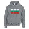 Sweat à capuche - PIXELFORMA - Drapeau de la Bulgarie - Gris - Котон-Полиэстер - Экологичная