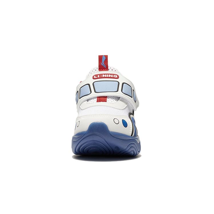 Li Ning детская Starshine нескользящая амортизирующая износостойкая повседневная обувь детская повседневная обувь белого и синего цвета YKNS024-1